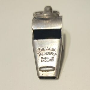 Vintage Acme Thunderer Cork Ball Whistle Made In England